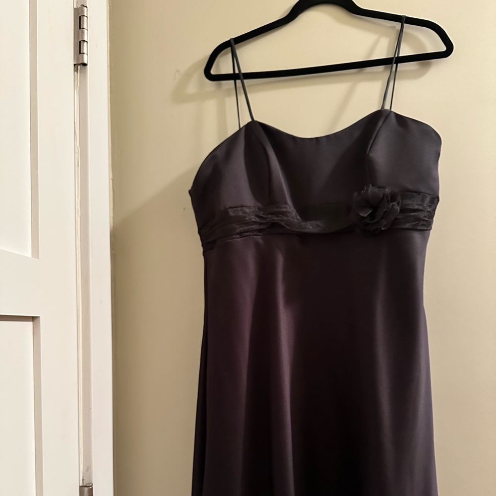 Elegant Black Spaghetti Strap Dress